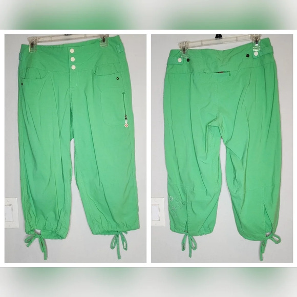 Lululemon green Betty Crop Pants.  Size 4. Vintage retro y2k. - Picture 1 of 16